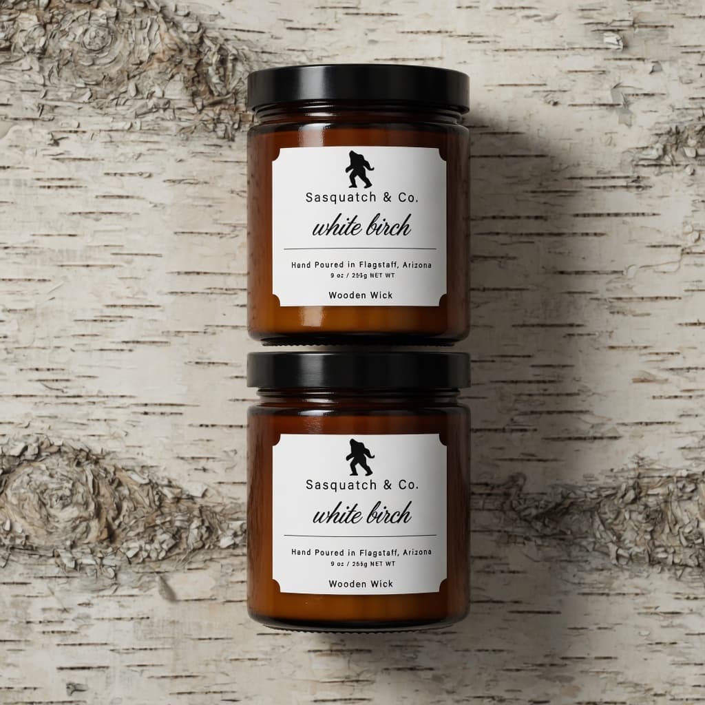 Snowfall Birch wooden-wick candle