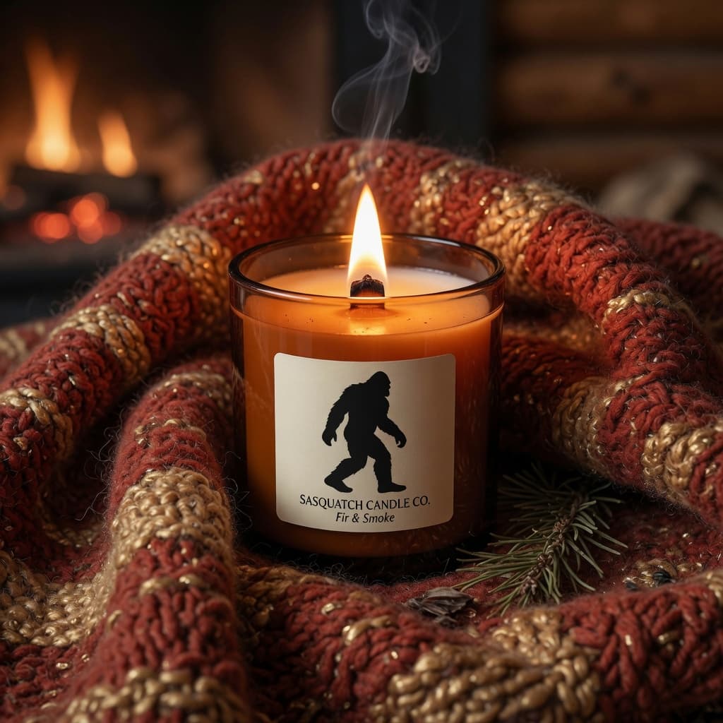 Winter Hearth wooden-wick candle